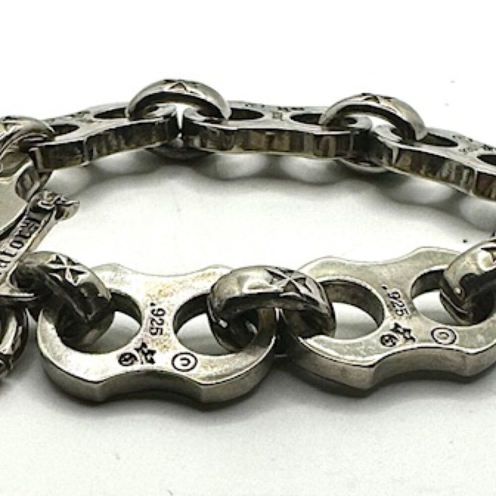 Gaboratory Vintage Silver Heavy Industrial Link BRACELET 90 grams